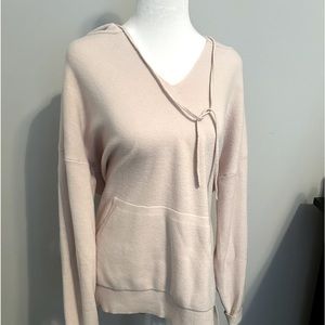 Sweater knit hoodie